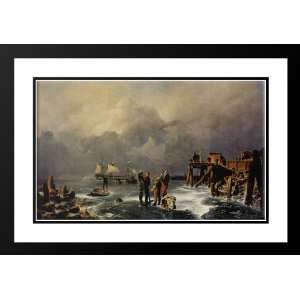  Achenbach, Andreas 24x18 Framed and Double Matted Ufer des 