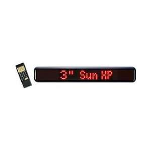  Sun XP Programmable Red LED Window Sign Display 5.5 x 30.5 