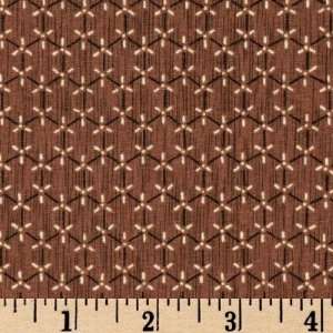  45 Wide Classic Neutral Windmills Brown Fabric By The 