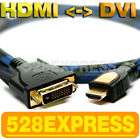 5FT HDMI To DVI Cable For PS3 Xbox 360 PC LCD Monitor