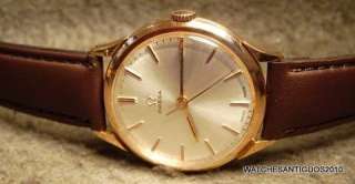   MENS 18K SOLID GOLD WIND UP cal. 285 CENTRAL SECOND PERFECT  
