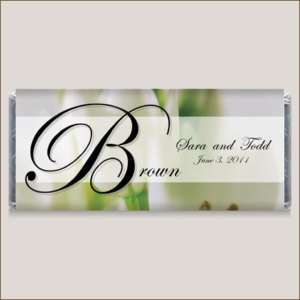Monogram Wedding Personalized Candy Wrapper Favors  
