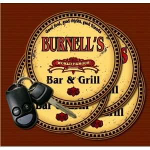  BURNELLS Family Name Bar & Grill Coasters Kitchen 