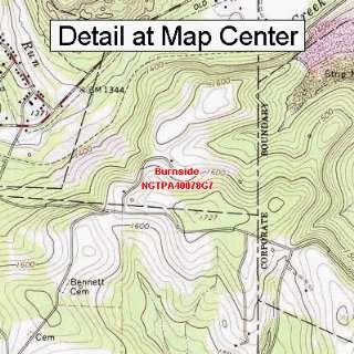  USGS Topographic Quadrangle Map   Burnside, Pennsylvania 