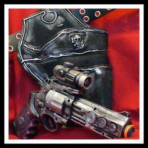 Steampunk gothic Gun Holster Belt Victorian Pirate LARP  