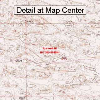  USGS Topographic Quadrangle Map   Burwell NE, Nebraska 