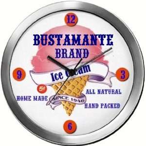  BUSTAMANTE 14 Inch Ice Cream Metal Clock Quartz Movement 