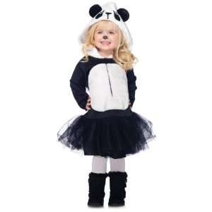 Lets Party By Leg Avenue Precious Panda Toddler Costume / Black/White 