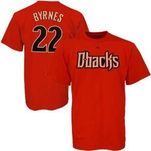 Majestic Arizona Diamondbacks #22 Eric Byrnes Crimson Players T shirt