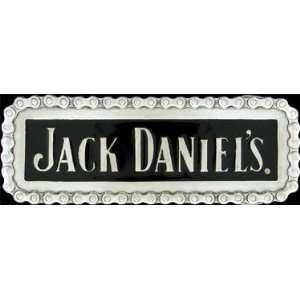 Jack Daniels Rectangle Pewter Belt Buckle