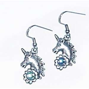 Crystal Ball Unicorn Earrings