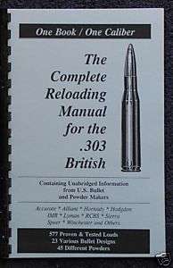 303 British Reloading Manual LOADBOOK USA Great  303  