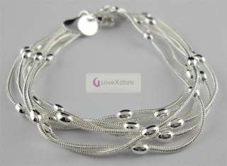 high quality 925 sterling silver plated chain bracelet no 3042