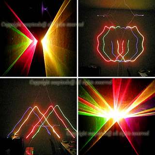   Lens RGPY DMX Laser show system Stage Lighting DJ Party Light  