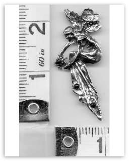   back guarantee metal sterling silver shape fairy style pin item p 3211