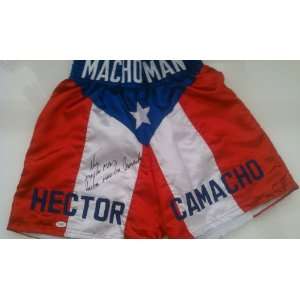  Hector Macho Camacho Signed Boxing Trunks Everything 