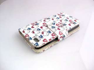 WHITE CARTOON LEATHER CASE HOLDER APPLE IPOD 4G TOUCH 4  