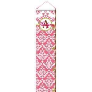  Damask Growth Chart   Personalized Baby