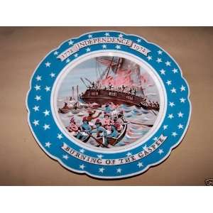  1772 Burning of the Gaspee Plate By Haviland Limoges 
