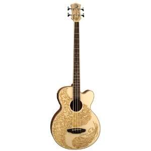  Luna Henna Paradise Acoustic/Electric Bass Musical 