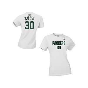   Packers John Kuhn Super Bowl XLV Womens Name & Number T Shirt Large