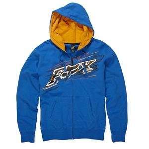 Fox Racing Youth Flash Zip Up Hoody   Youth Medium/Blue 