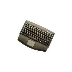  Adesso 88key Usb Mini Touchpad Keyboard Black Qwerty 
