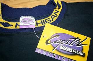 Vintage University of Michigan Wolverines Crewneck Sweatshirt NCAA NWT 