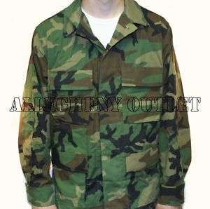 USGI US Army WOODLAND CAMO BDU Shirt MEDIUM / LONG NEW  