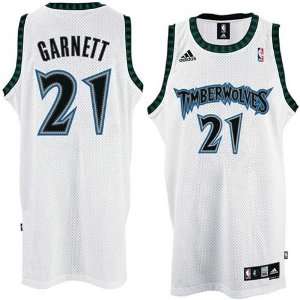 Adidas Minnesota Timberwolves #21 Kevin Garnett White Swingman Jersey