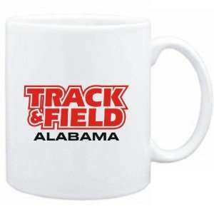  Mug White  Track and Field   Alabama  Usa States Sports 