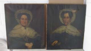 Portraits in Oil from New Jersey circa mid 1800s  