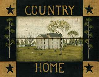 Saltbox Country Home Dotty Chase Primitive Framed Print  