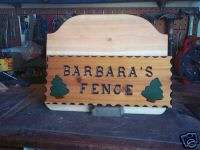 WOODEN SIGNS   CUSTOM ENGRAVED LOCATION   FENCE SIGN  