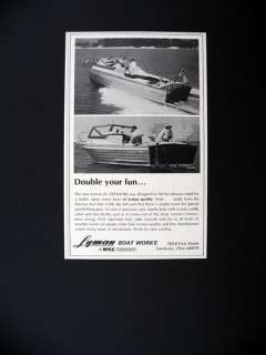 Lyman Offshore 26 ft Power Boat Yacht 1970 print Ad  
