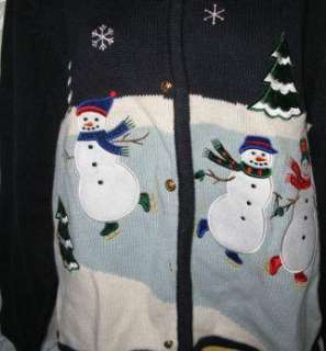 CRYSTAL KOBE CHRISTMAS Cardigan M NWT  