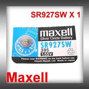 Maxell SR927SW Watch Battery SR927W 927 395 399 x 1  