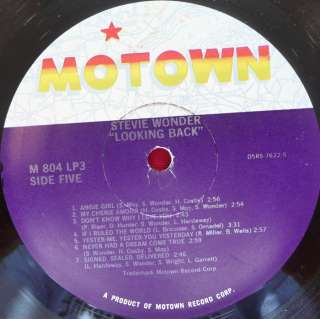STEVIE WONDER looking back NM 3x LP vinyl record MOTOWN soul NEAR MINT 
