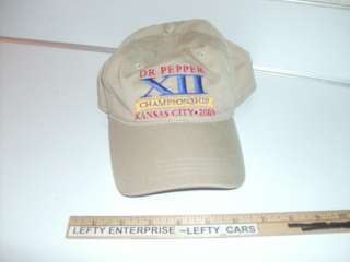 DR PEPPER CHAMPIONSHIP EMBROIDERED HAT KANSAS CITY 2003  