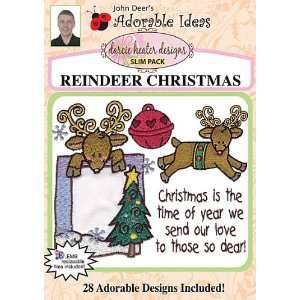 Reindeer Christmas Embroidery Designs by John Deers Adorable Ideas 