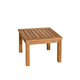 Three Birds Casual Newport 20 Inch Low Square Side Table, Teak