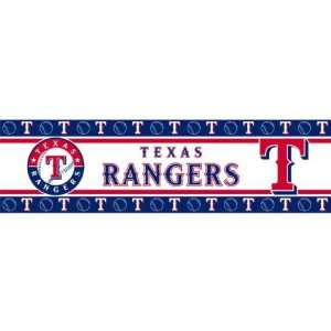  Texas Rangers 3 ROLLS WALL PAPER BORDER 5X45