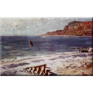  Sailing At Sainte Adresse 30x19 Streched Canvas Art by 