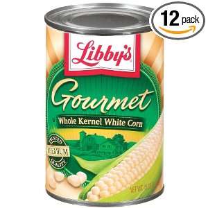 Libbys Gourmet Whole Kernel White Corn, 15 oz. Cans (Pack of 12)