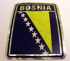 3x4 Bosnia Sticker / Bosnia Flag / Decal  