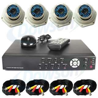 Channel CCTV H.264 Surveillance Security DVR CCD Day Night Dome 