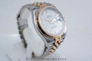 18 K Rose Gold Rolex Oyster Perpetual Datejust 116231 Mens Stainless 