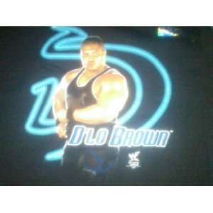   Black T Shirt of DLo Brown WWE WCW TNA ECW Pick Up Your Punk Card