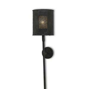 Currey and Company 5060 Whitton   One light Wall Sconce, Mole Black 