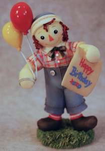 RAGGEDY ANN AND ANDY   HAPPINESS IS A BIRTHDAY WITH YOU  